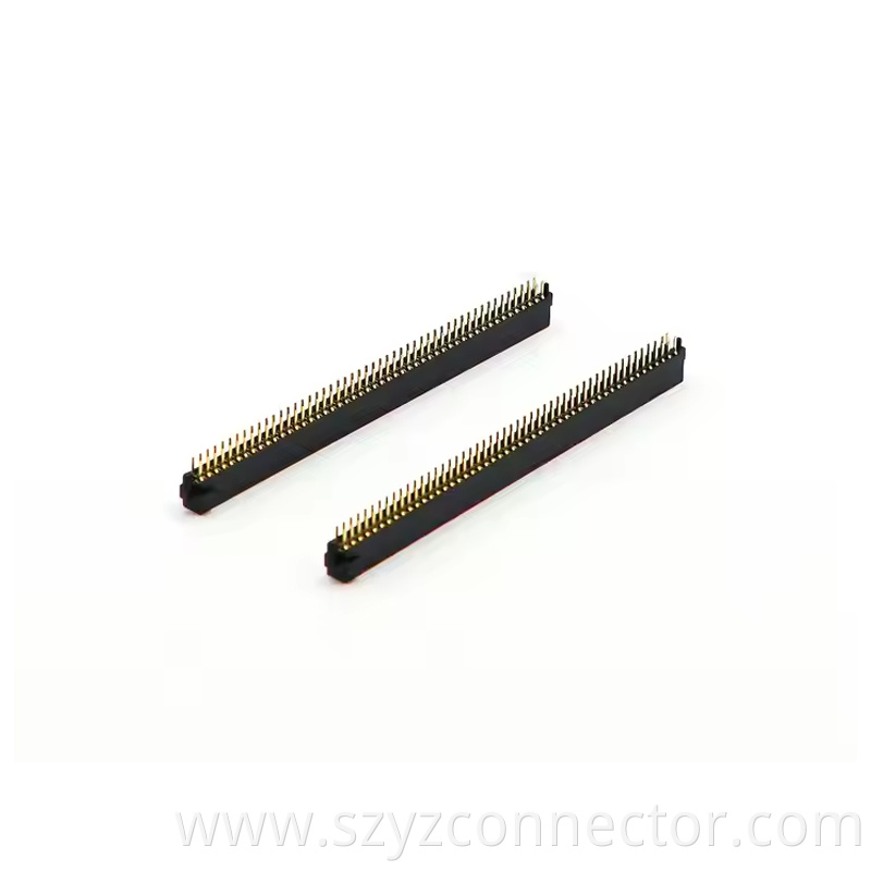 1.27mm Pitch Female Header Dual Row DIP With Outside Post H4.3mm 23P-250P (1)
